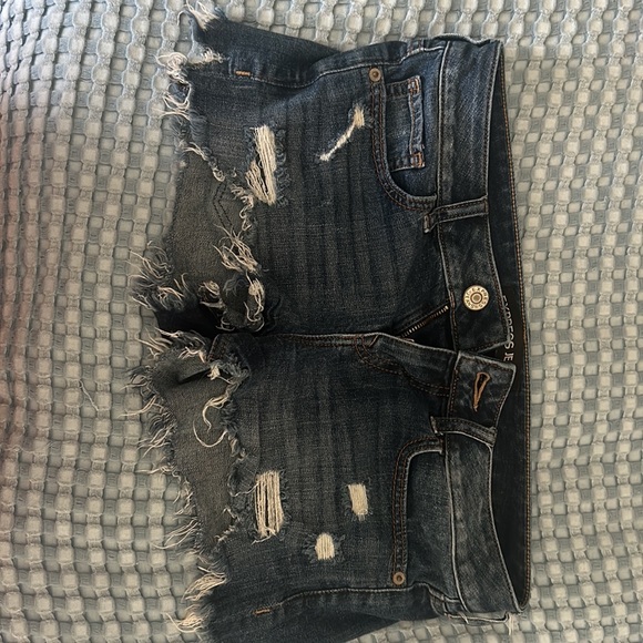 Like New Express Jeans Distressed Short Shorts - Picture 4 of 5